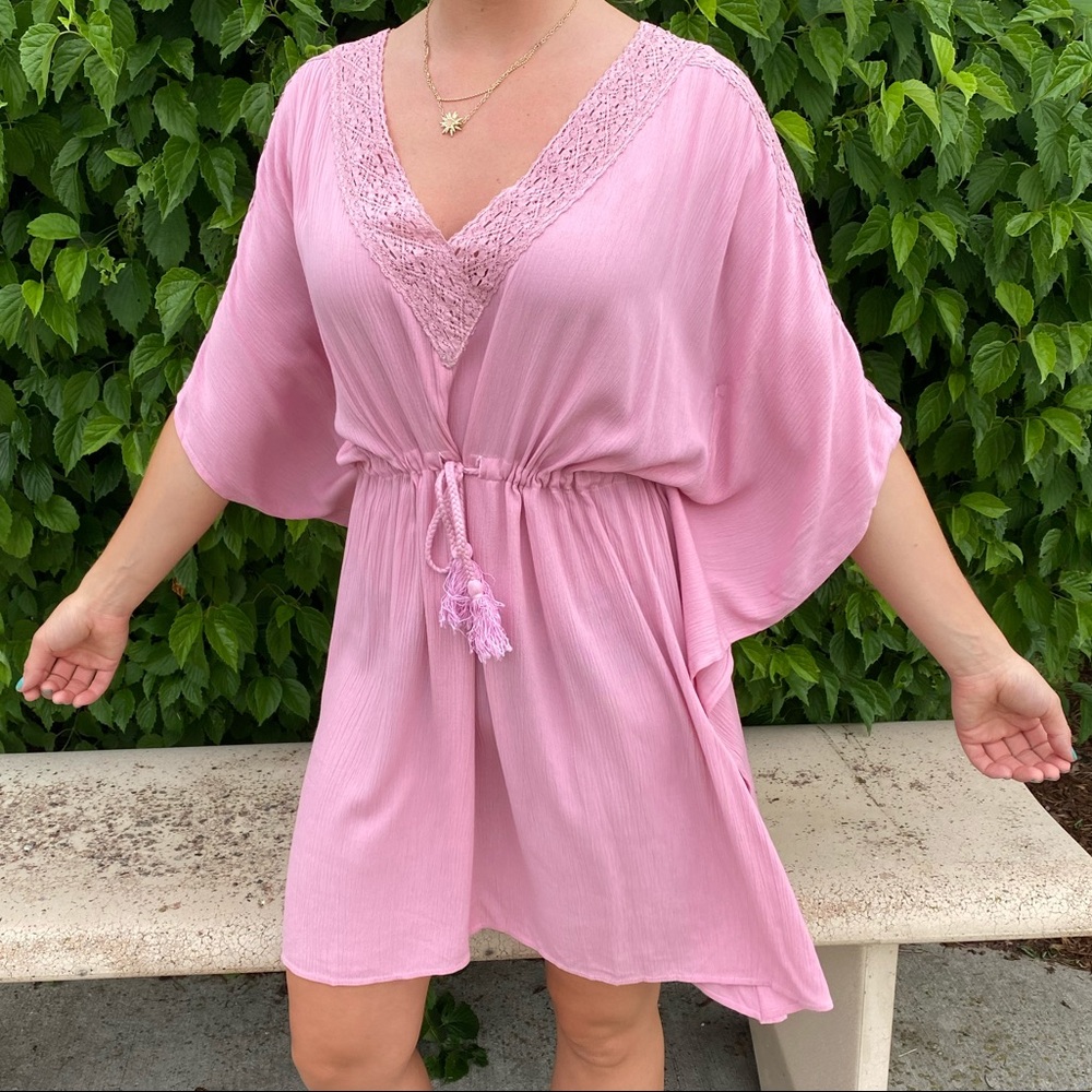 BobiBlack Pink Boho Dress